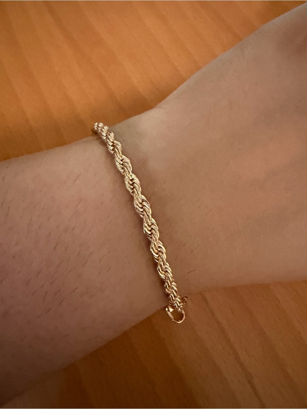 Gold Rope Chain Bracelet - Elegant Women's Jewelry